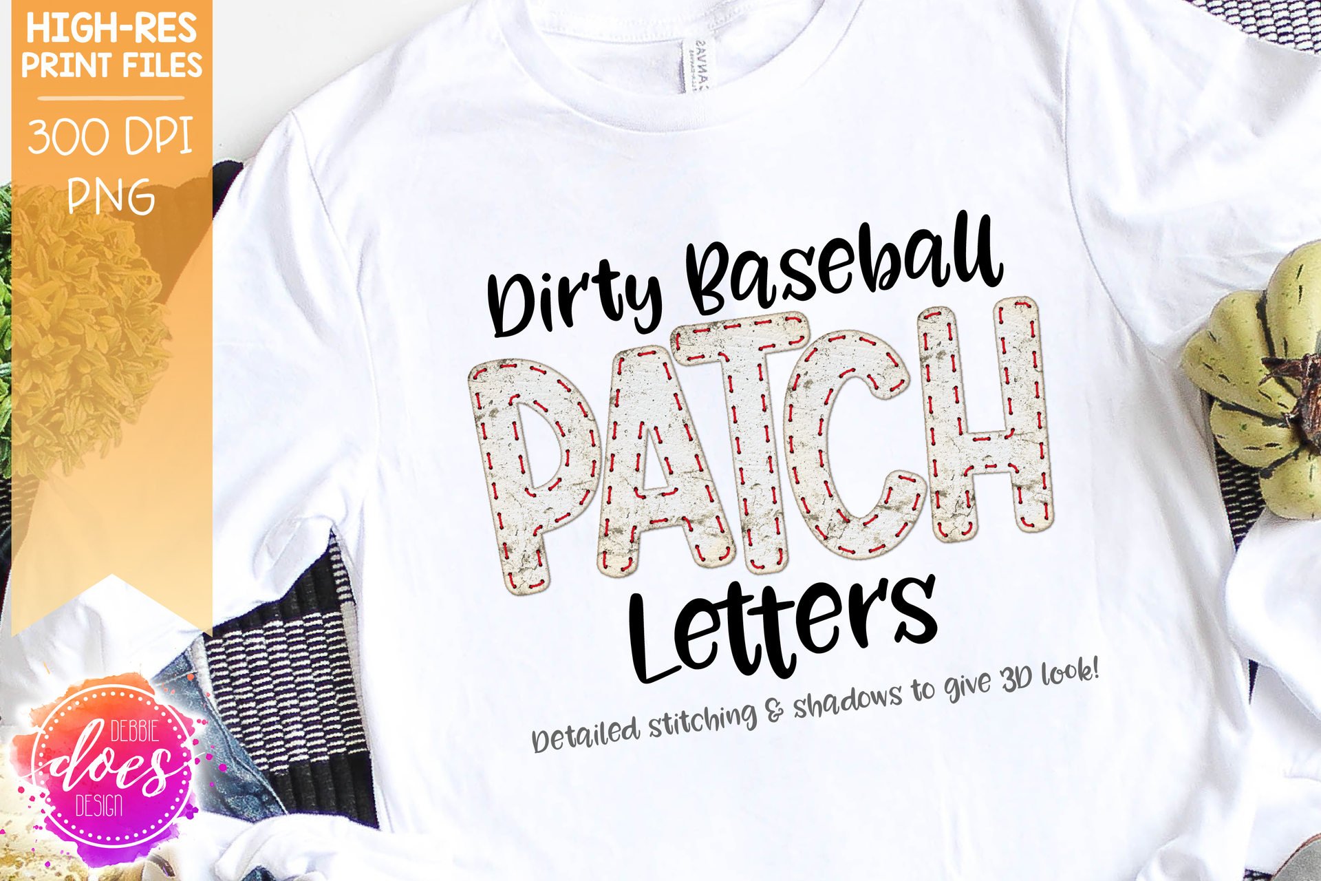 Baseball Lettering Patch Dirty Baseball Patch Letters - Design Elements - Design Elements ...