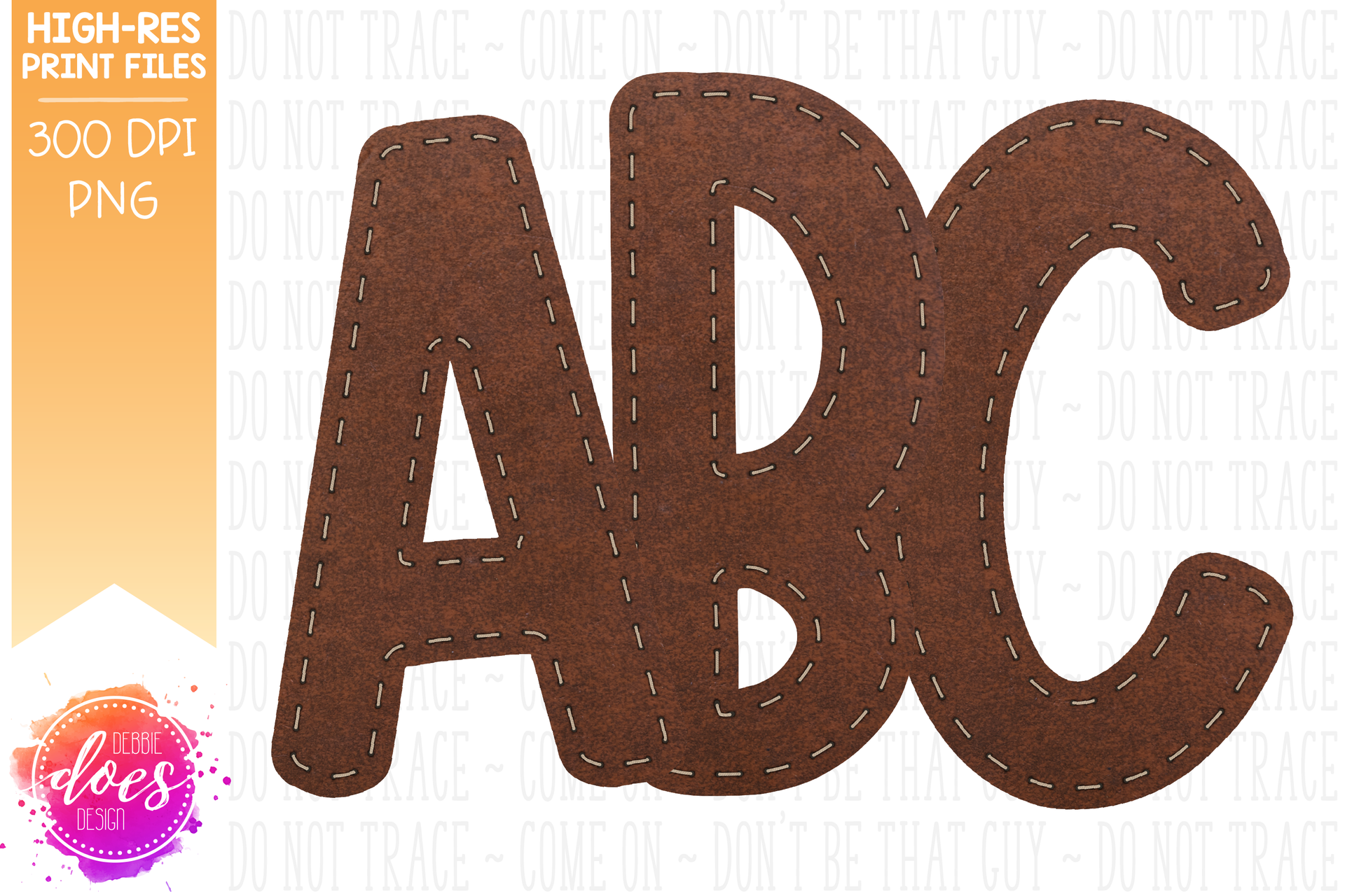 Leather Patch Letters - Design Elements - Design Elements – Debbie Does ...