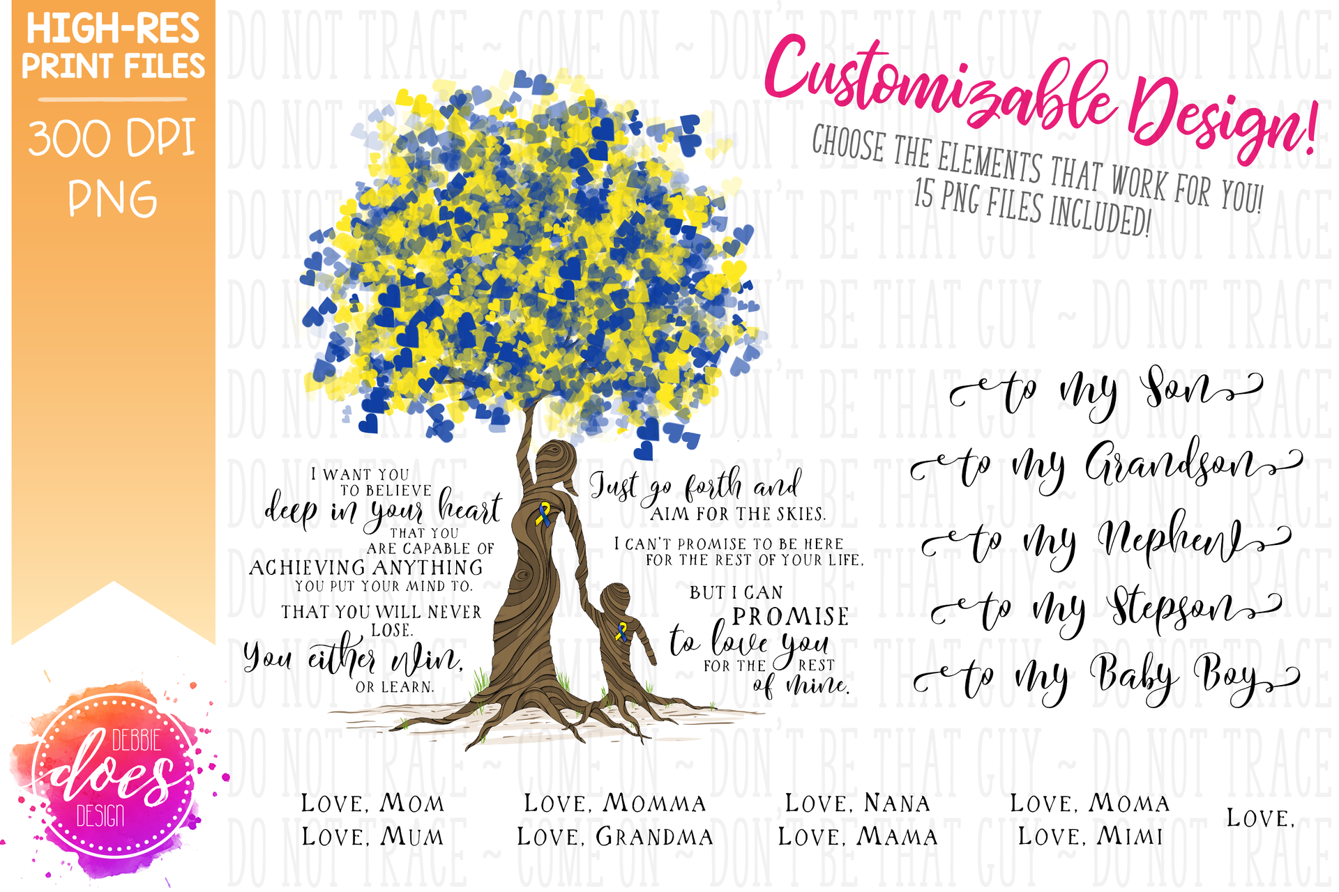 Love You for the Rest of Mine Down Syndrome Tree - Customizable Boy Ki ...