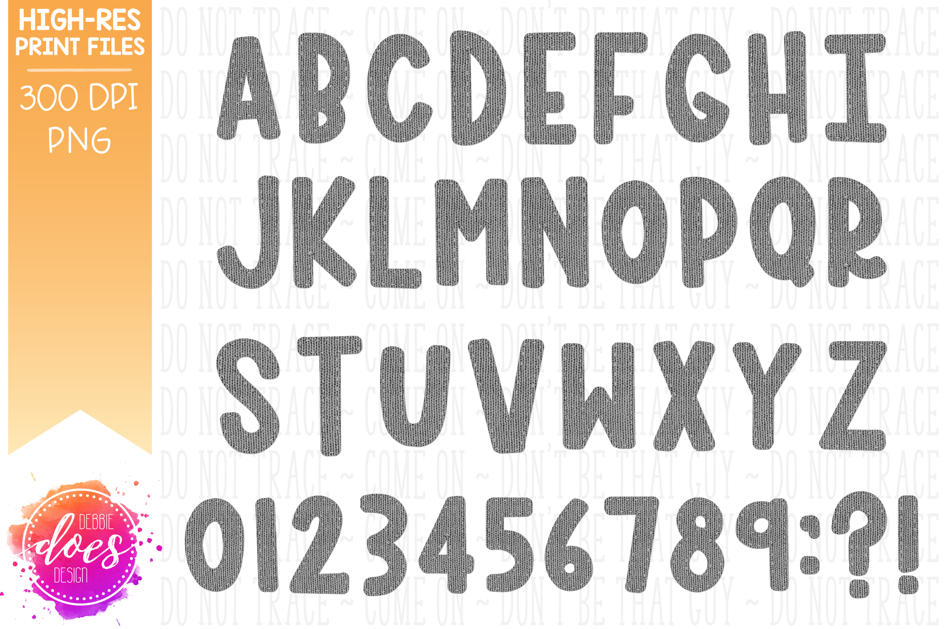 Sweater Patch Letters - Design Elements - Design Elements – Debbie Does ...